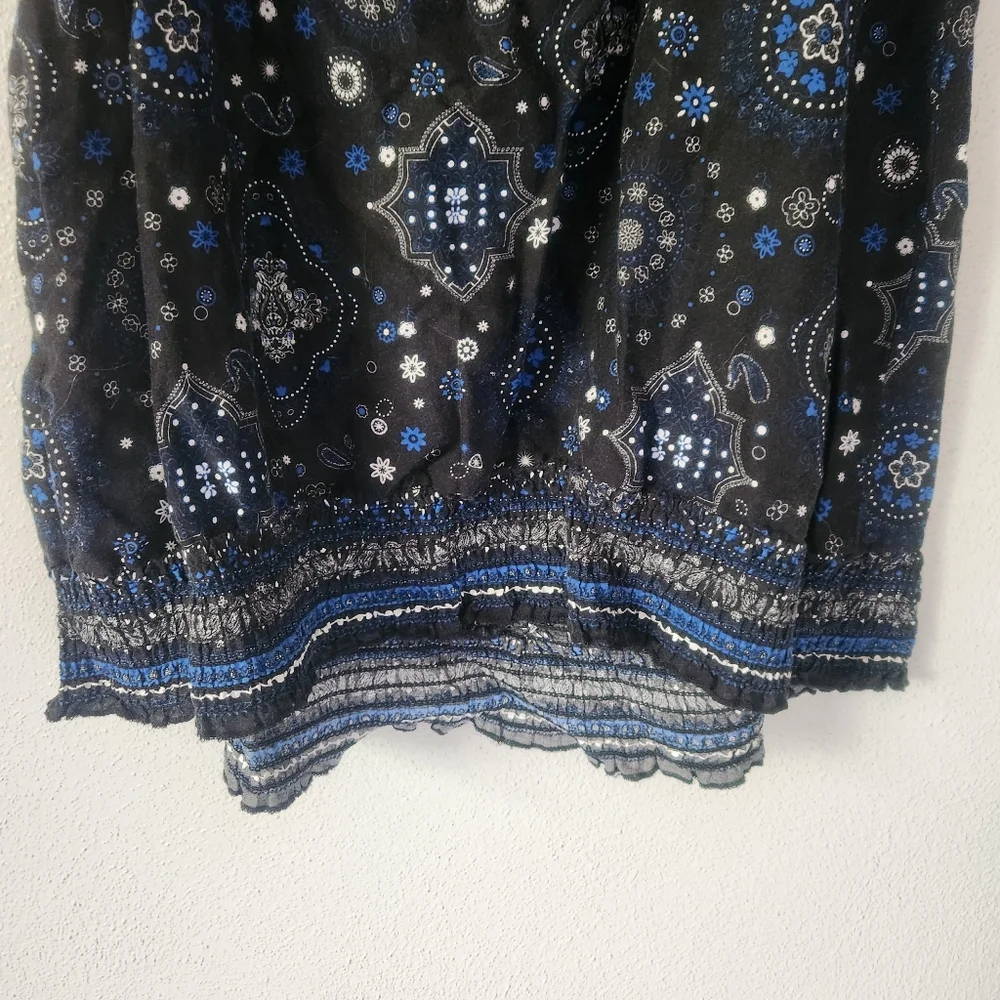 Maurices Black and Blue Patterned Camisole - Picture 7 of 9